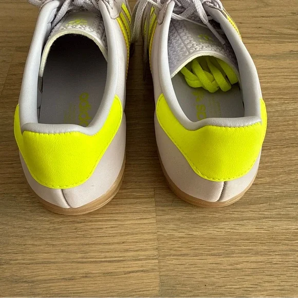 Adidas Gazelle Lilac Neon Yellow Sneakers 8 - Picture 7 of 10